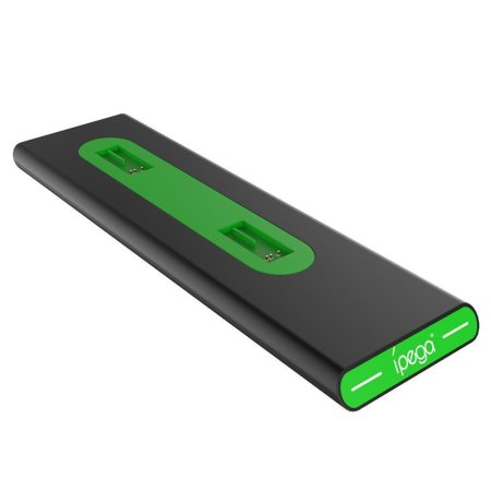 Зарядная станция для 2-x геймпадов iPEGA Черно-Зеленая (PG-XB003) (Xbox One) 